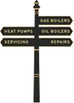 Shropshire heating engineers Shropshire heating engineers sign